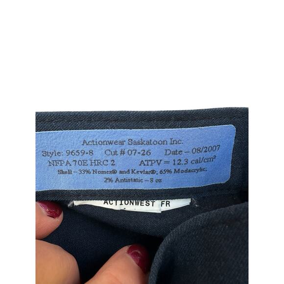 Protera FR Actionwear Saskatoon Pants Fire Resistant Arc Protection Blue 35x29 - Picture 7 of 9